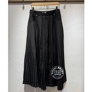 INITIAL国内代购 25秋 女简约百搭百褶半身裙25FKTFMCXX043不退换