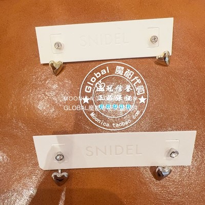 SNIDEL耳环耳夹心形百搭