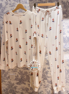 gelato pique 国内代购 小熊印花睡衣男女 PMCT255255/PMCP255256