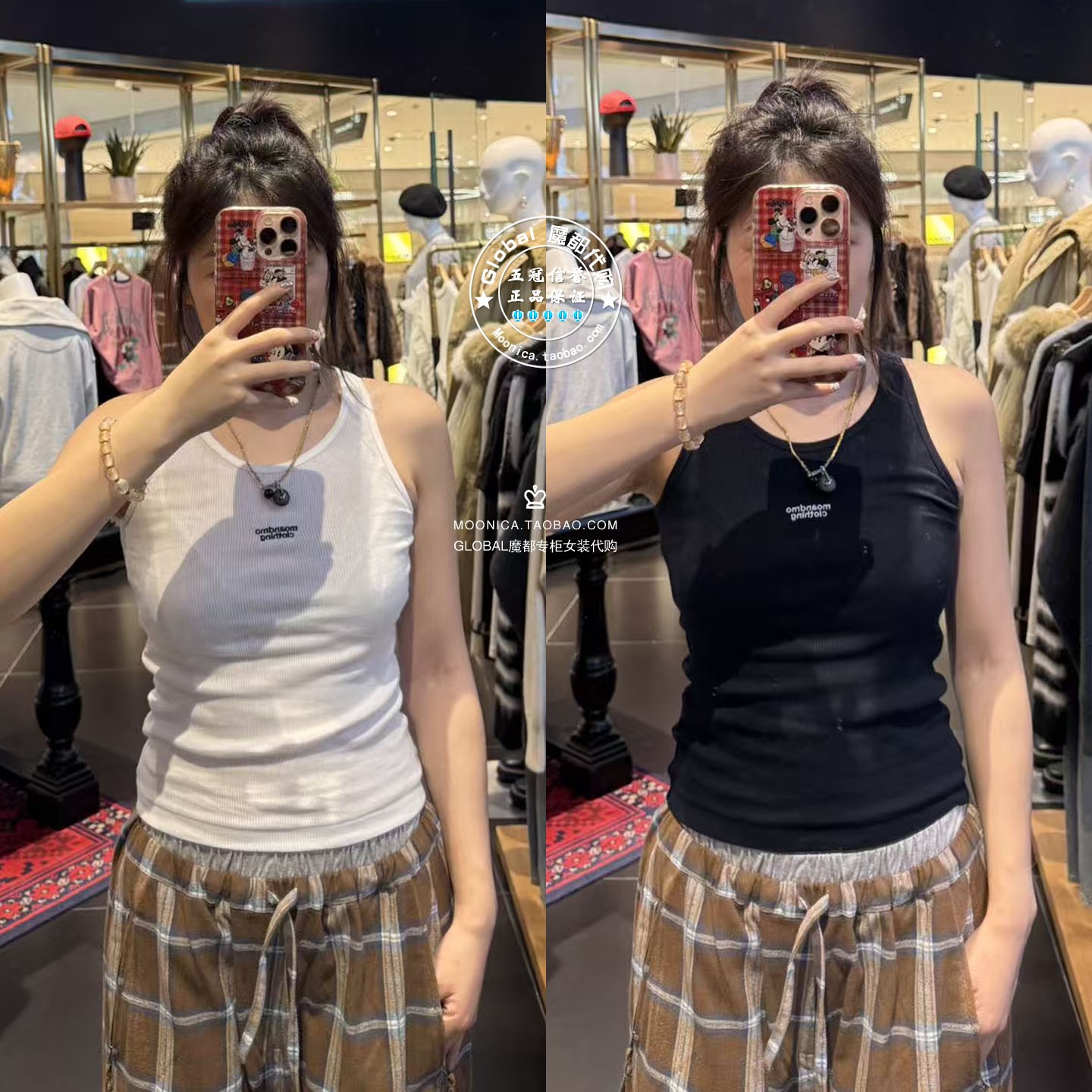 MOUSSY25冬丹宁联名工装背心女