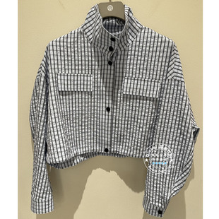 NUTS国内代购 立领格纹宽松休闲百搭短外套7130422A1 2026春