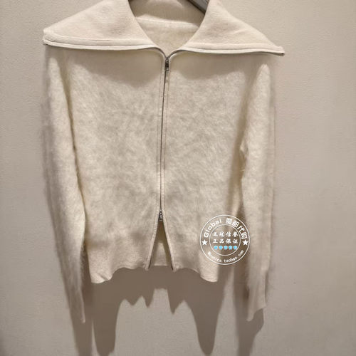 NUTS女装国内代购 25冬 纯色翻领气质羊毛混纺针织开衫6430567A1