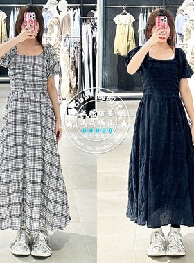 特价 MOUSSY国内代购 25夏 日系露肩气质长款连衣裙028ISZ33-0771