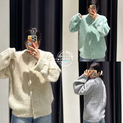 特价 MOUSSY国内代购 25冬 日系休闲针织开衫毛衣女010IA370-8251