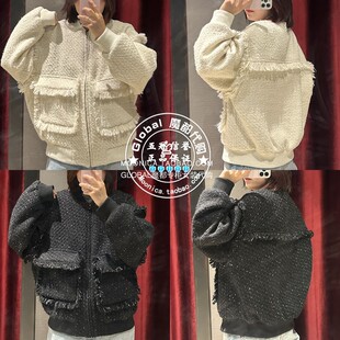 特价 MOUSSY国内代购 24春  小香风粗花呢大衣外套 028HSZ30-0101