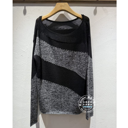 INITIAL国内代购 26春 女圆领条纹宽松针织衫26SOTFMCVV518不退换