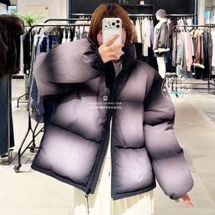 晕染宽松羽绒服外套女030IAZ30 特价 短款 25冬 4651 SLY国内代购