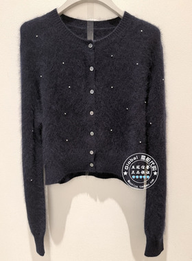 NUTS女装国内代购 2025冬 纯色圆领钉珠时尚百搭羊毛衫6420525A1