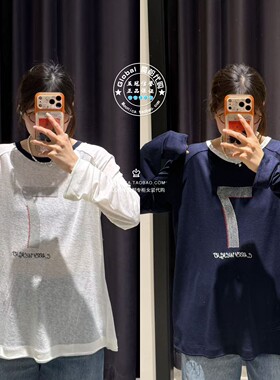 MOUSSY国内代购 26春夏 微透宽松圆领长袖T恤衫女 028JSA90-1065