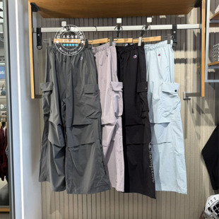 女 CHAMPION冠军国内代购 休闲长裤 宽松阔腿工装 U6BPTSW182 26夏