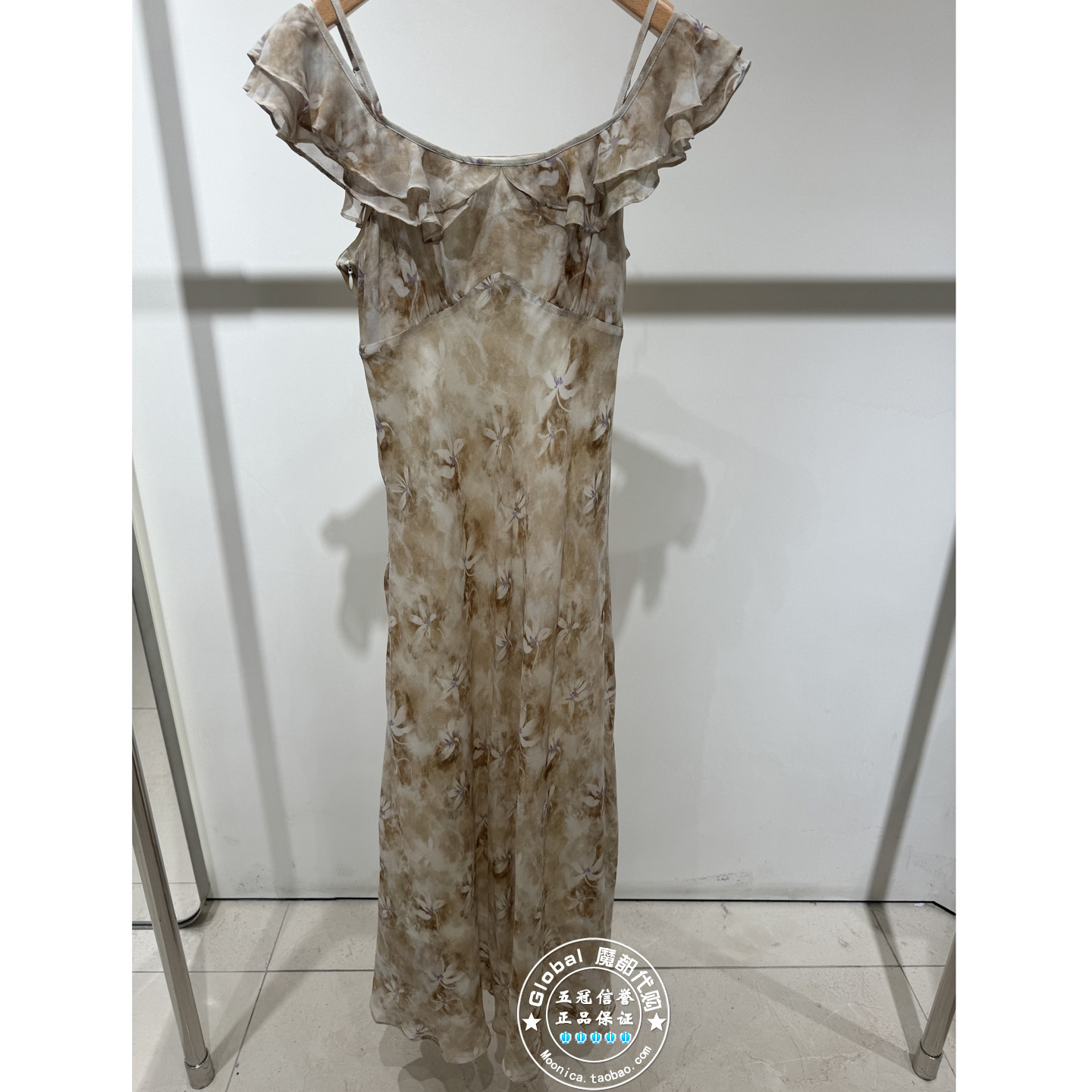 MOFAN/摩凡 国内代购 26夏 木棉花荷叶边气质连衣裙 FAL226105