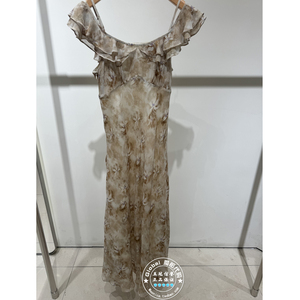 MOFAN/摩凡 国内代购 26夏 木棉花荷叶边气质连衣裙 FAL226105