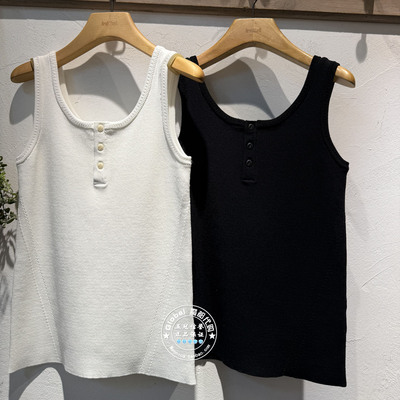 INITIAL国内代购 26春 女圆领简约针织背心26STVFMCVV537不退换