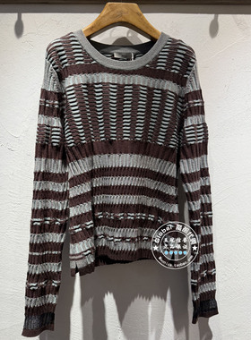 INITIAL国内代购 26春 女圆领条纹百搭针织衫26SOTFMCXX061不退换