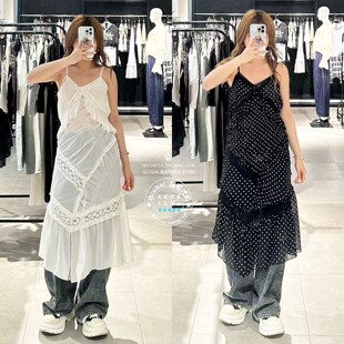 030IAZ33 特价 0851 吊带连衣裙子 透视蕾丝长款 SLY国内代购 25秋