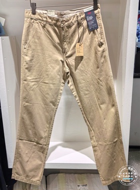正品levis李维斯 26早春 男士卡其色宽松直筒休闲裤 A5753-0064