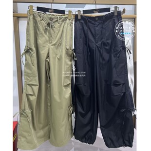 特价 MOUSSY国内代购 26夏 工装风蝴蝶结休闲裤子女028JSB31-1028