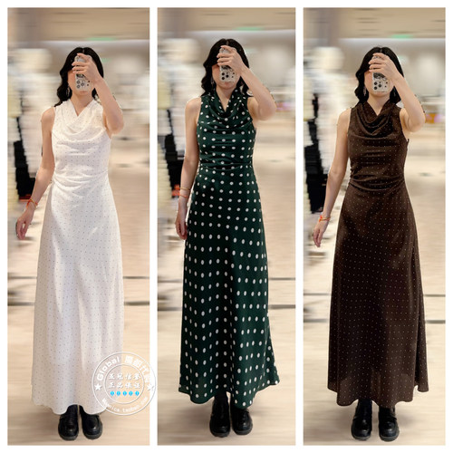 SNIDEL连衣裙无袖荡领修身气质