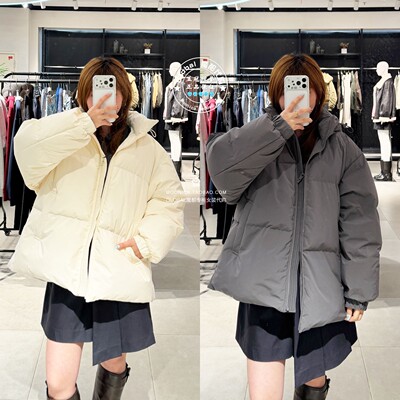 SLY日系宽松连帽面包服羽绒服女