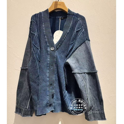 INITIAL国内代购 26春 女V领拼接针织外套26SYTFMCVV566不退换