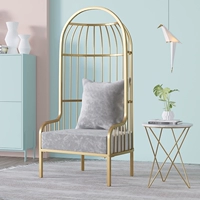 Светло-серое (с подушкой) бархатное одноместное сиденье