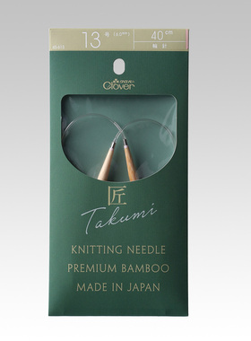 可乐Clover环针40cm日本进口环形针帽子毛衣围巾竹针棒针编织工具