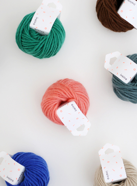 日本横田daruma纯羊毛线iroiro Roving伊洛粗纱羊毛冬季手工儿童