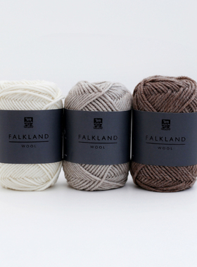 Falkland Wool福克兰岛羊毛Daruma日本横田毛衣麻花围巾花样秋冬