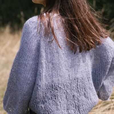 The Agnes安妮丝套衫Biches&buches粗马海毛材料包 knitting kit