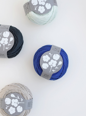 日本横田Daruma棉麻线Linen Ramie Cotton fingering双麻棉春夏线