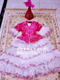 帽子180元 鸿舞衣舞蹈服装 580 哈萨克舞蹈服装 专业订做