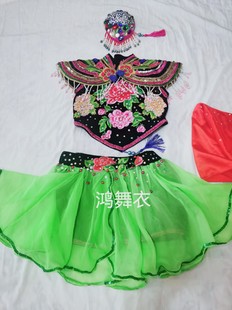 翻菱角 式 儿童舞蹈服装 支持各款 各尺寸订做 定制 实拍