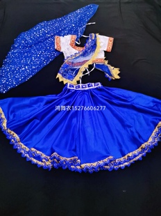 鸿舞衣印度舞蹈服装 儿童四件套 现货报自己舞蹈尺寸即可