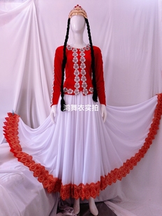 广场舞 720大摆 鸿舞衣 新疆维吾尔族舞蹈服装