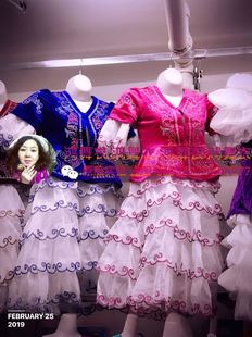 哈萨克舞蹈服装 刺绣套装