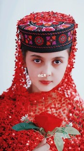 塔吉克族饰品专卖 头纱 帽子