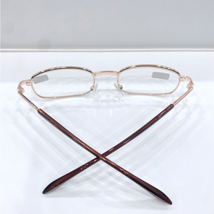 品牌光学玻璃老花镜50度75度-600度高清镜片无盒子金属架男女通用