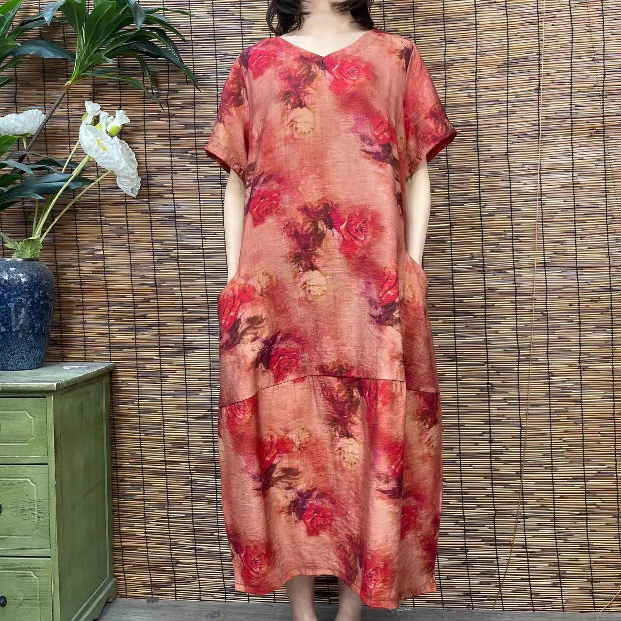 民族风大摆型聚酯纤维花色