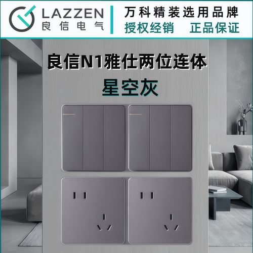 上海良信两位组合N1L雅仕星空灰