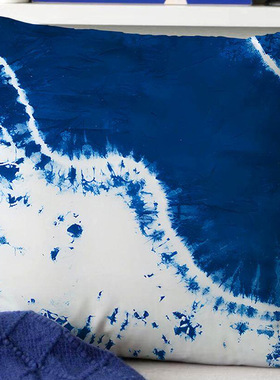 手工扎染抱枕DIY纯白色枕套半成品白胚蜡染绘画手工社区团建活动