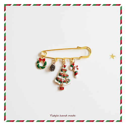 圣诞节系列胸针合金可爱