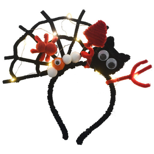 万圣节南瓜灯发光发箍头