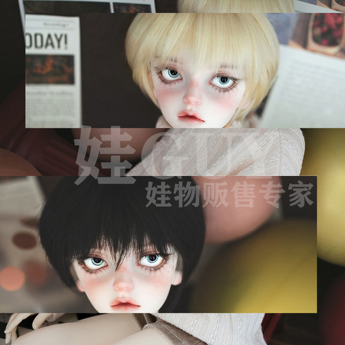 小3分短发假毛现货bjd娃娃假发