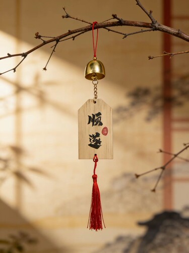 新款创意风铃许愿牌挂件店铺情侣铃铛挂饰古风毕业吊坠小挂礼物