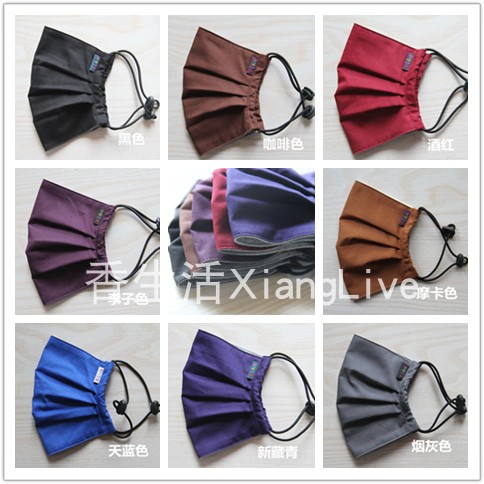全棉口罩女彩色个性时尚秋冬薄款透气纯棉布可水洗反复用男士潮