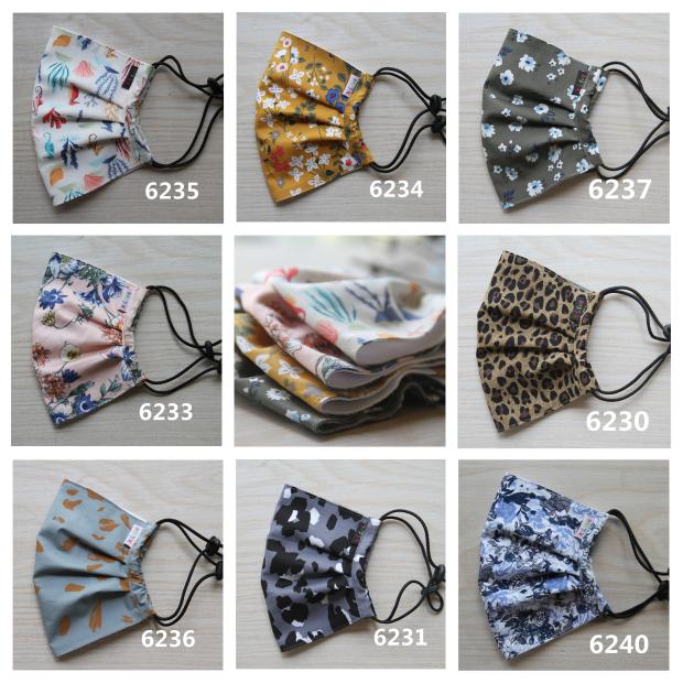 秋冬口罩女棉时尚防尘透气个性印花全棉男士大号薄款可水洗可调节