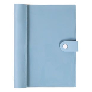 透明软皮活页本外壳单卖b5简约ins高颜值大学生考研可拆卸环扣不硌手笔记本子打孔活页夹金属夹扣加厚文件夹