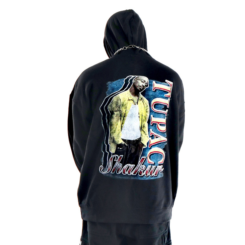 街头潮牌hiphop老学校2pac套头