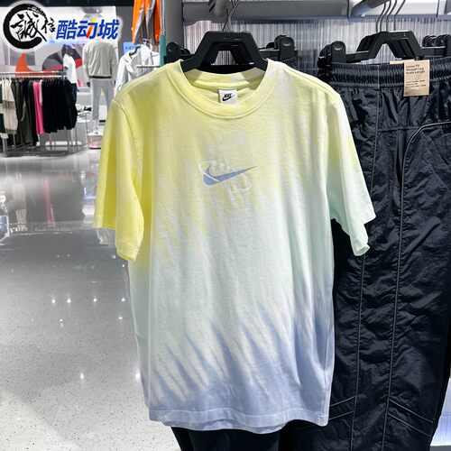 Nike耐克女子2026夏新款舒适透气时尚撞色运动休闲T恤 IR7557-714