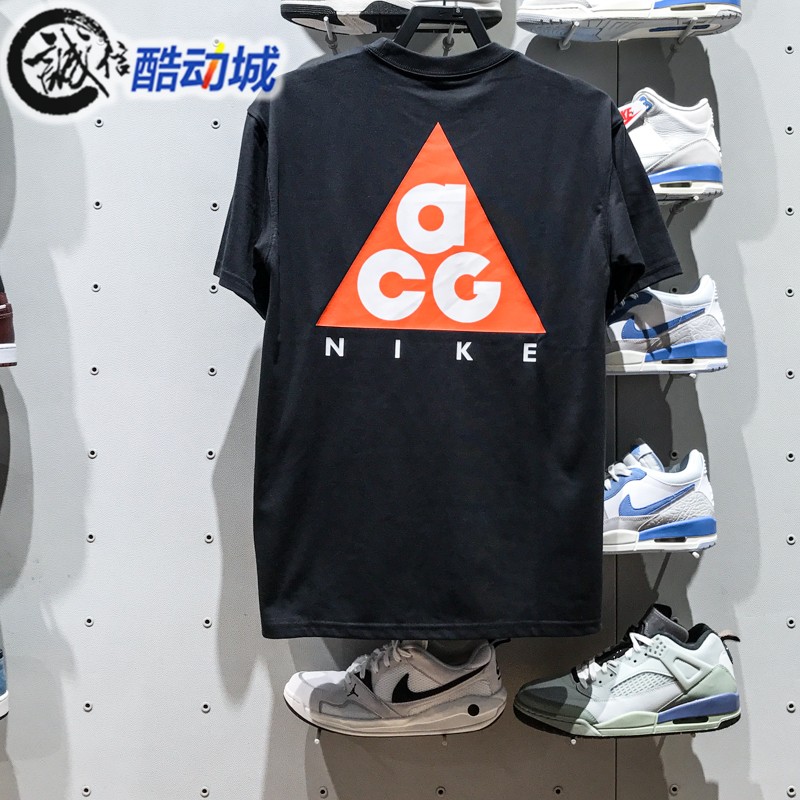 Nike耐克男子2025夏季新款ACG黑色百搭针织宽松运动T恤HJ0799-010